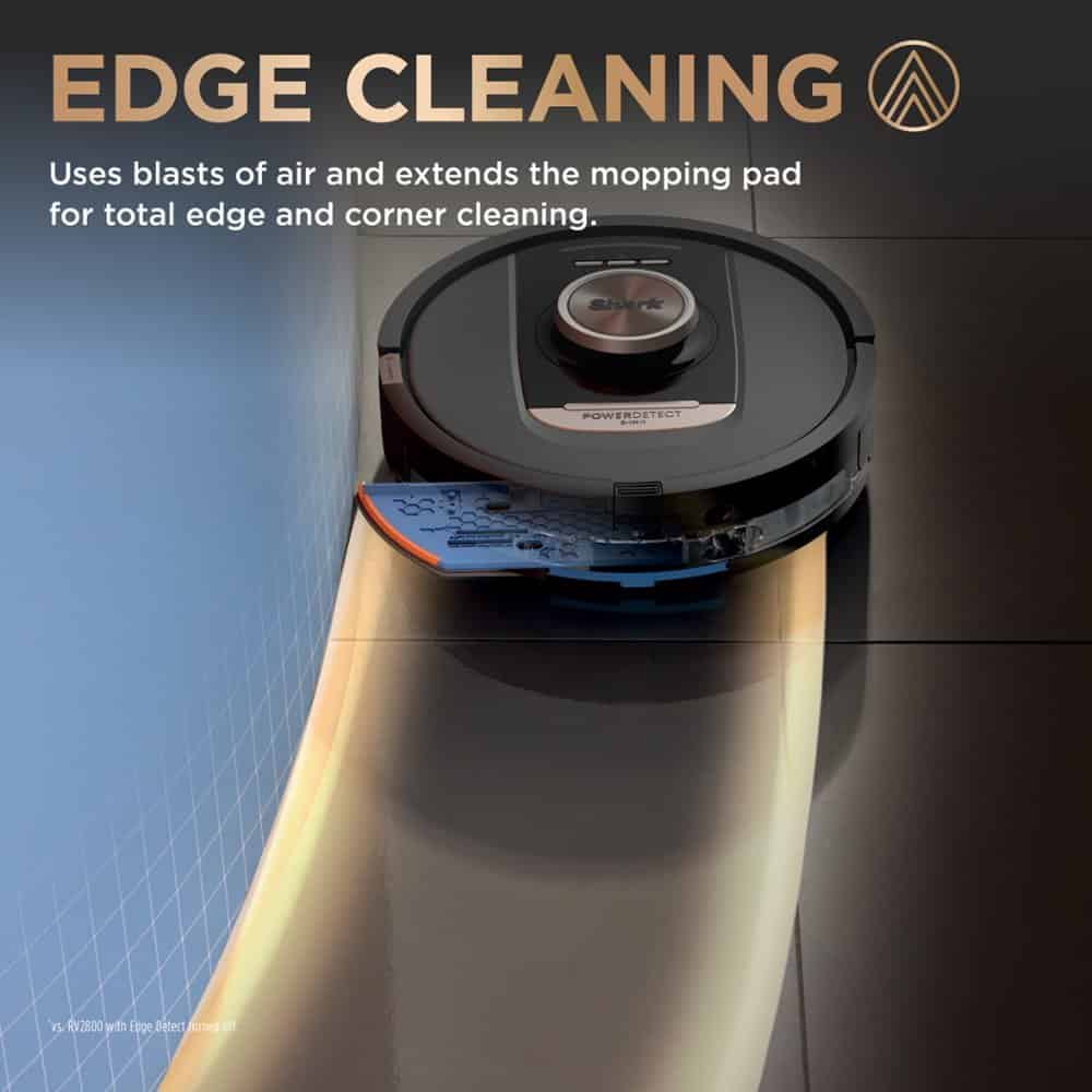 Shark - Robot Vacuum & Mop PowerDetect NeverTouch Pro, Combo, Self-Emptying & Self-Refilling with Self-Clean Pad Wash & Dry - Black