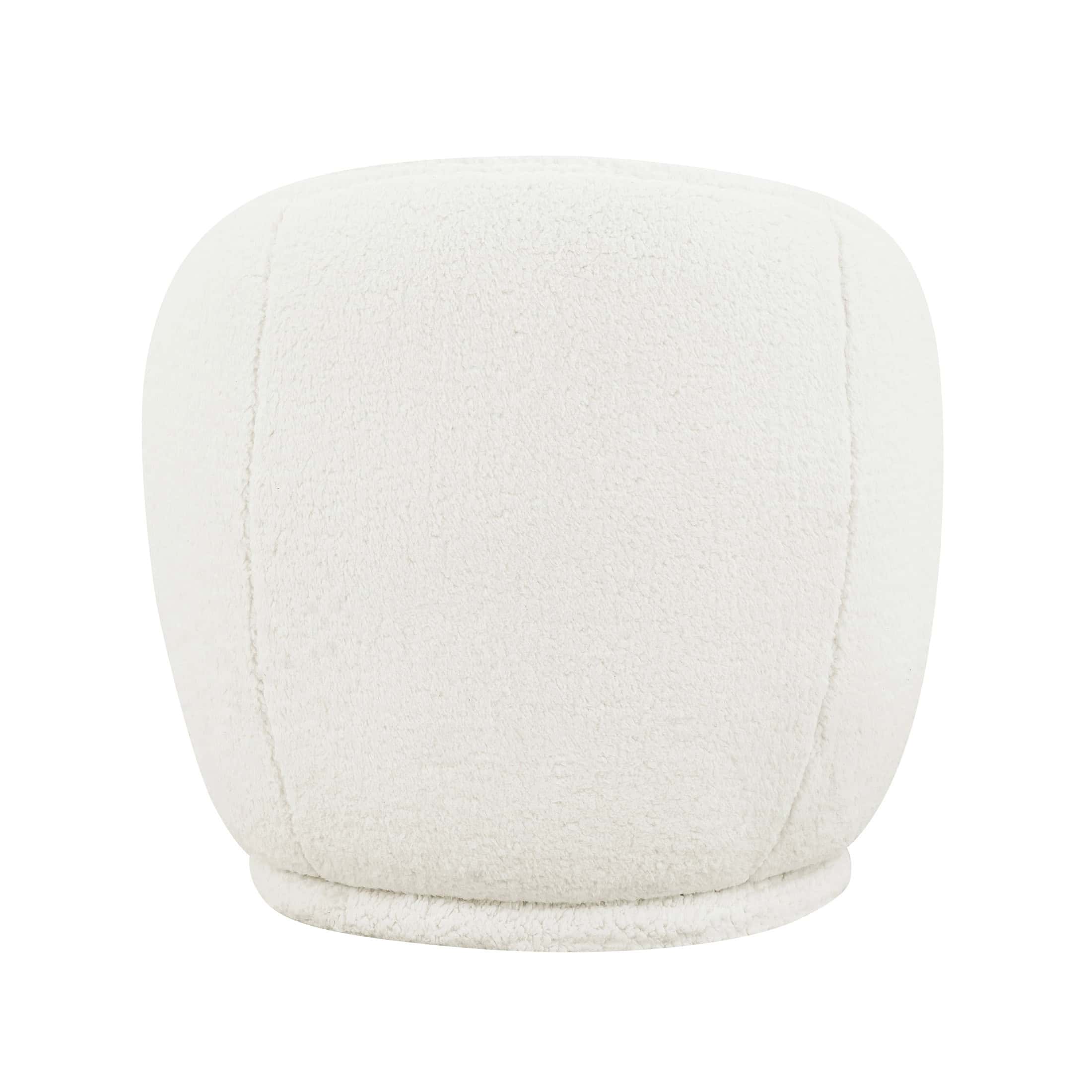Better Homes & Gardens Mira Kids Swivel Chair, Cream Faux Shearling