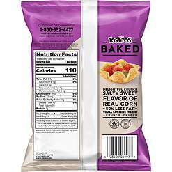 Tostitos Oven Baked Scoops! Tortilla Chips, 0.875 Ounce (Pack of 72)