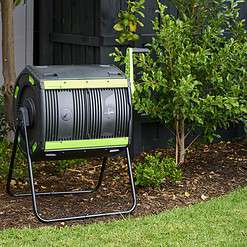 Maze 48 Gallon Outdoor Compost Bin Tumbler for Food Waste, Outdoor Compost Bin for Kitchen Garden