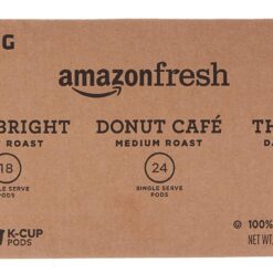 AmazonFresh 60 Ct. Coffee Variety Pack, 3 Flavors, Keurig K-Cup Brewer Compatible