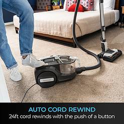 Kenmore DC5070 500 Series Bagless Canister Vacuum with Hair Eliminator Brushroll, 2-Motor Cyclonic Technology, White