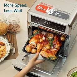 COSORI 11-in-1 Air Fryer Oven, 13Qt Small Footprint Airfryer combo with Rotisserie, Toast, Bake, Roast