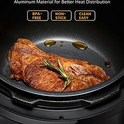 COMFEE’ 9-in-1 Electric Pressure Cooker,Rice Cooker, Slow Cooker, Sauté Steamer, 6 Quarts, Black