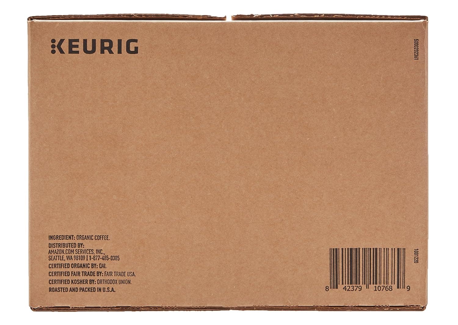 AmazonFresh 80 Ct. Organic Fair Trade K-Cups, Peru Medium Roast, Keurig K-Cup Brewer Compatible