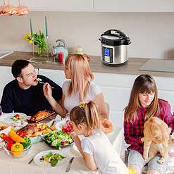 Moss & Stone Electric Pressure Cooker with Large LCD Display, Multi-Use 6 Quart Electric Pot 14 in 1