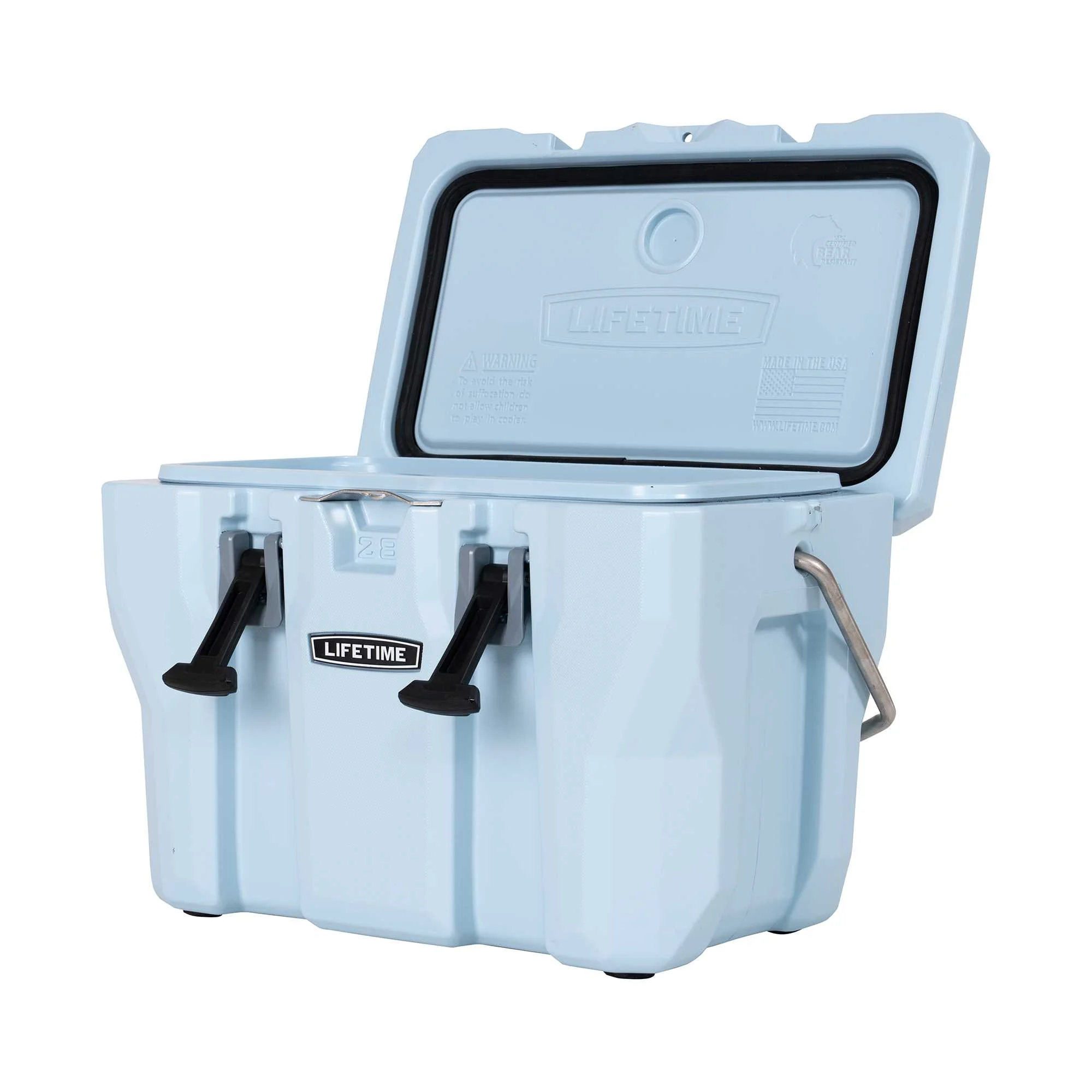 Lifetime New 28 Qt. Capacity High Performance Polyethylene Cooler, Sky Blue (91020)