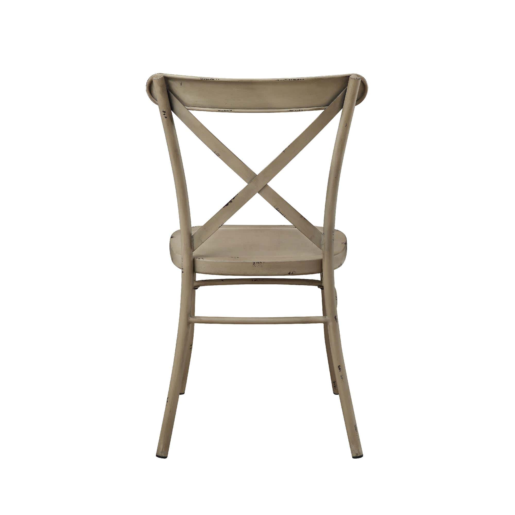 Better Homes and Gardens Collin Distressed Dining Chair, Set of 2, Light Brown Finish