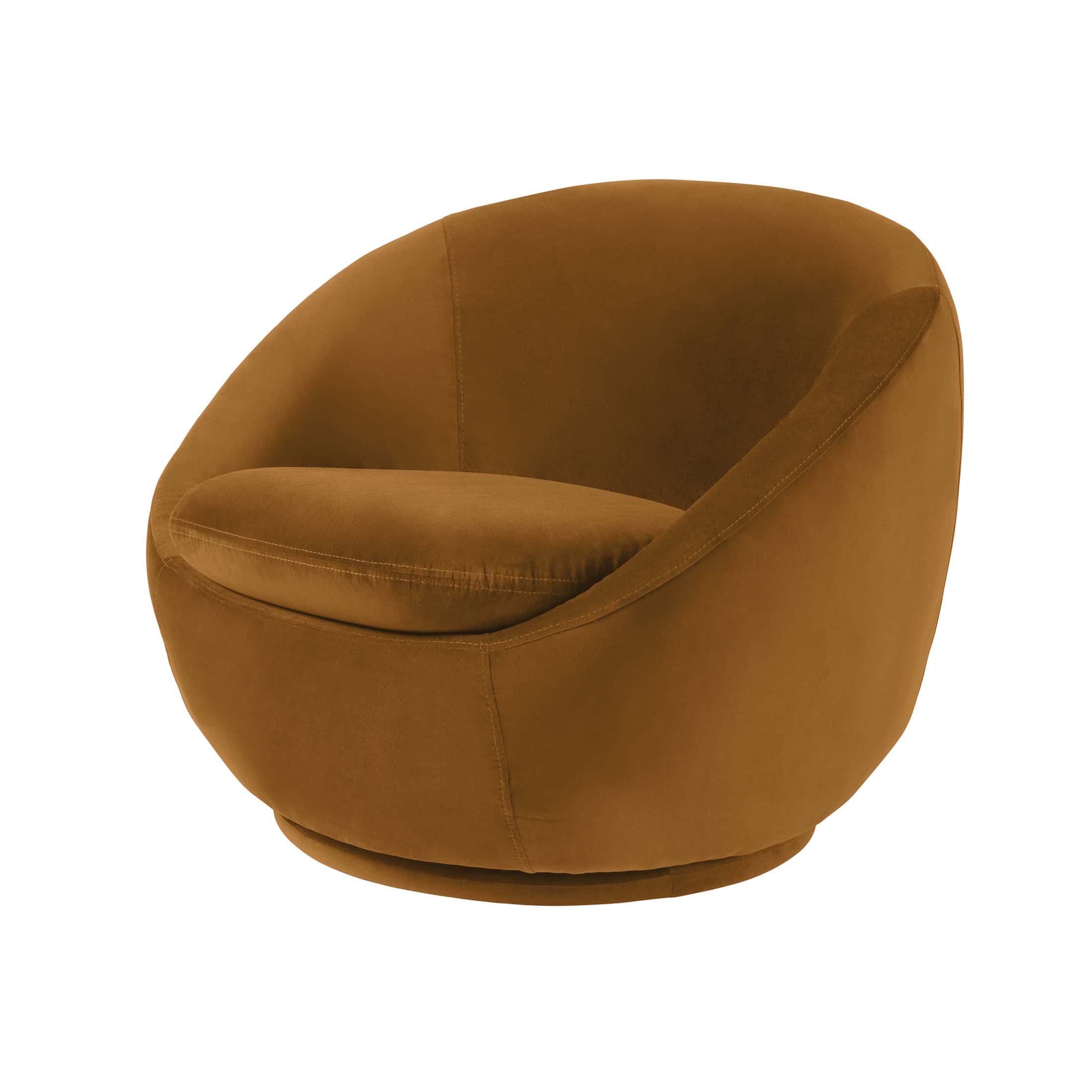 Better Homes & Gardens Mira Swivel Chair, Orche Velvet