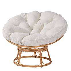 Better Homes & Gardens Papasan Chair, Cream Boucle