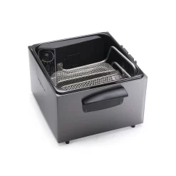 Presto 5Qt Dual Basket Pro Fry Immersion Element Black Deep Fryer 05489