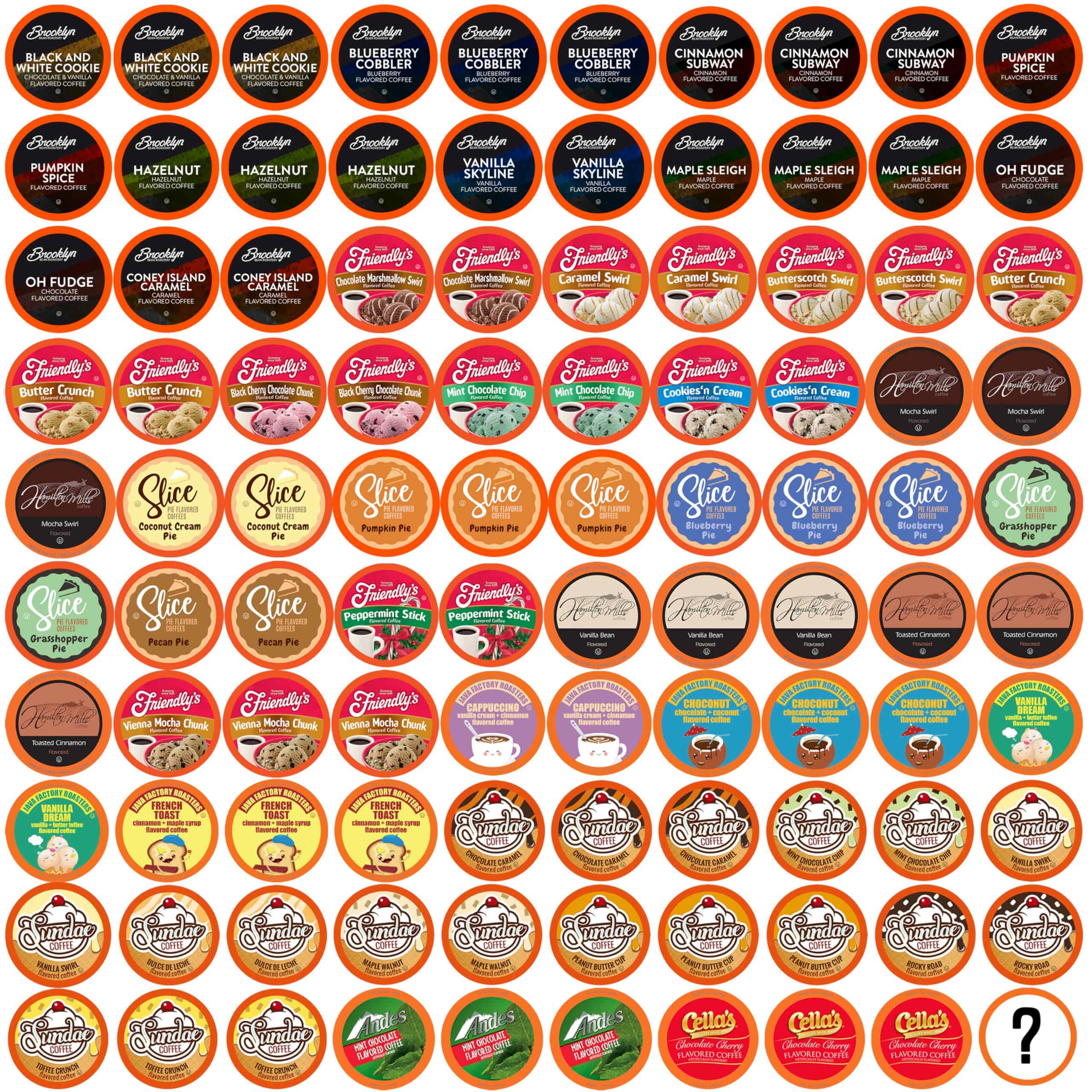 Two Rivers Coffee Pods Compatible with K Cup Brewers Including 2.0, Assorted Flavored Coffee 100 Count