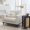 Better Homes & Gardens Springwood Wood Frame Accent Chair, Cream Linen