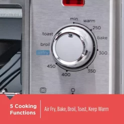 BLACK+DECKER 6-Slice Crisp 'N Bake Air Fry Toaster Oven, TO3217SS
