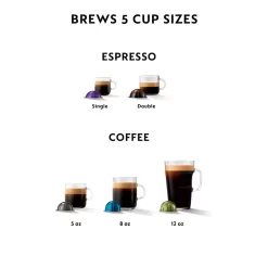 De'Longhi - Nespresso Vertuo Pop+ Coffee and Espresso Maker with Aeroccino - Pacific Blue