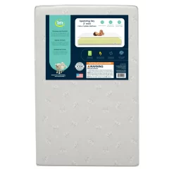 Serta Sparkling Sky 3" Mini/Portable Crib & Toddler Foam Mattress, GREENGUARD Gold