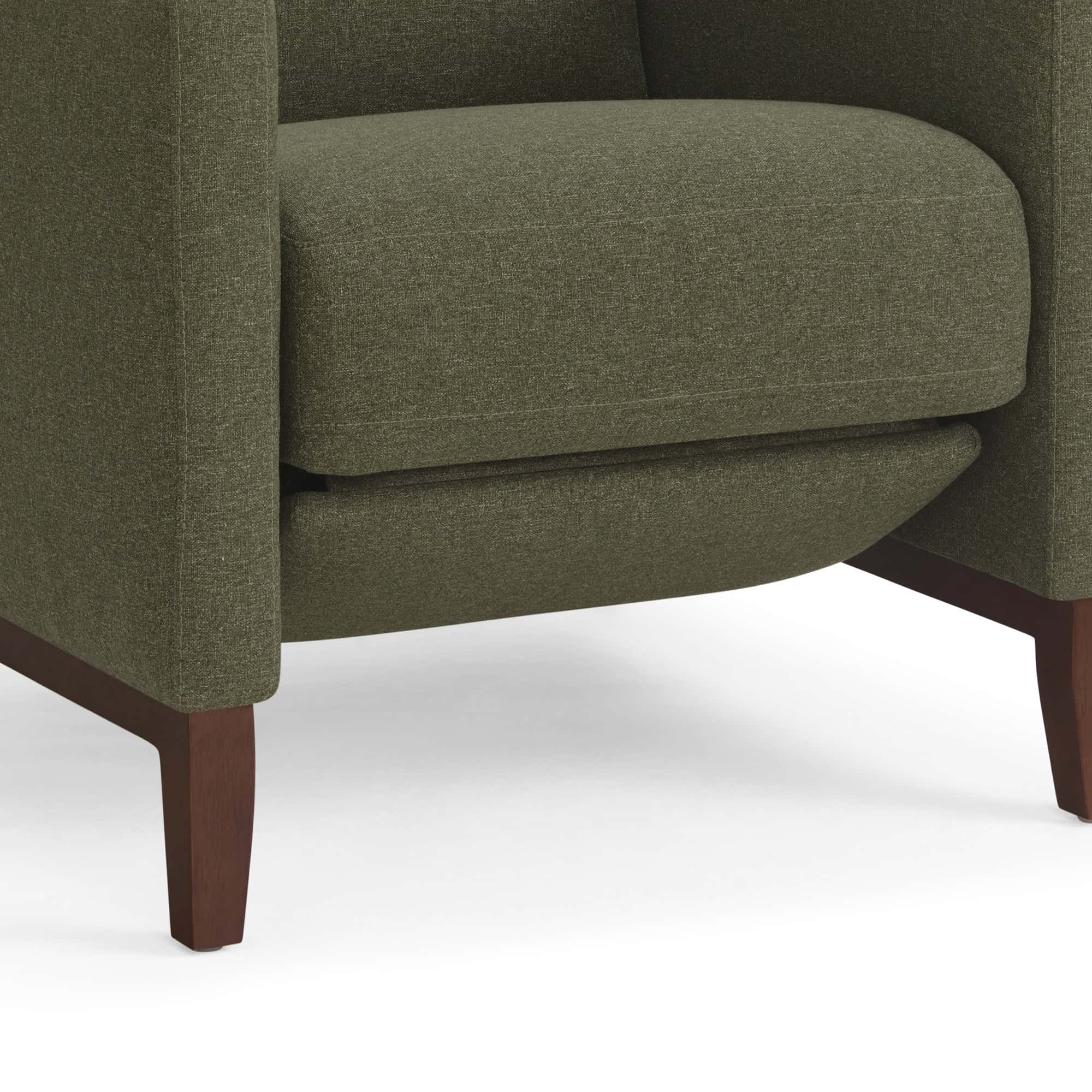 Better Homes & Gardens Reading Push Back Recliner, Olive