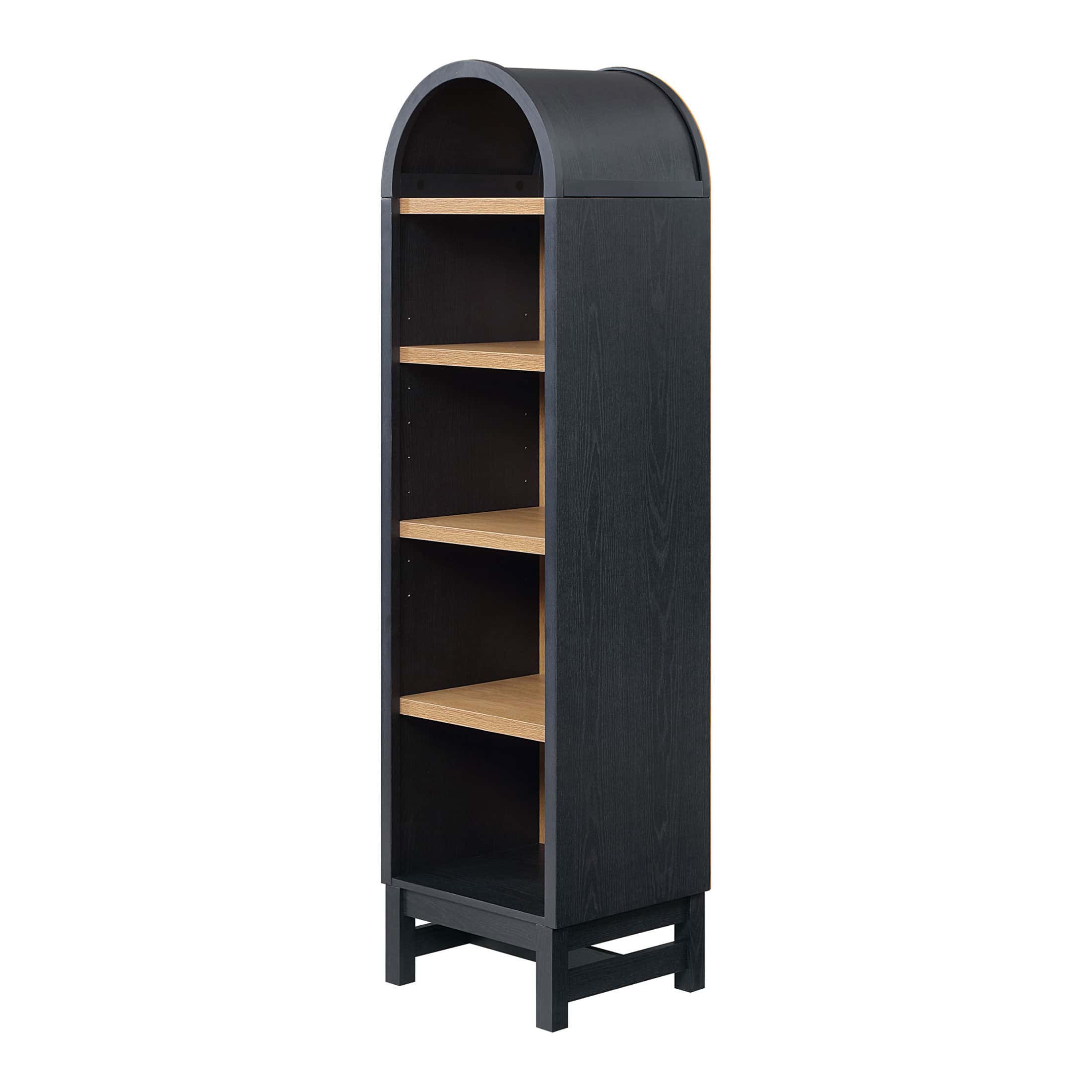Better Homes & Gardens Juliet Narrow Arch Bookcase, Rich Black Finish