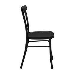 Better Homes and Gardens Collin Distressed Dining Chair, Set of 2, Rich Black Finish
