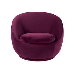 Better Homes & Gardens Better Homes & Gardens Mira Swivel Chair, Merlot Velvet