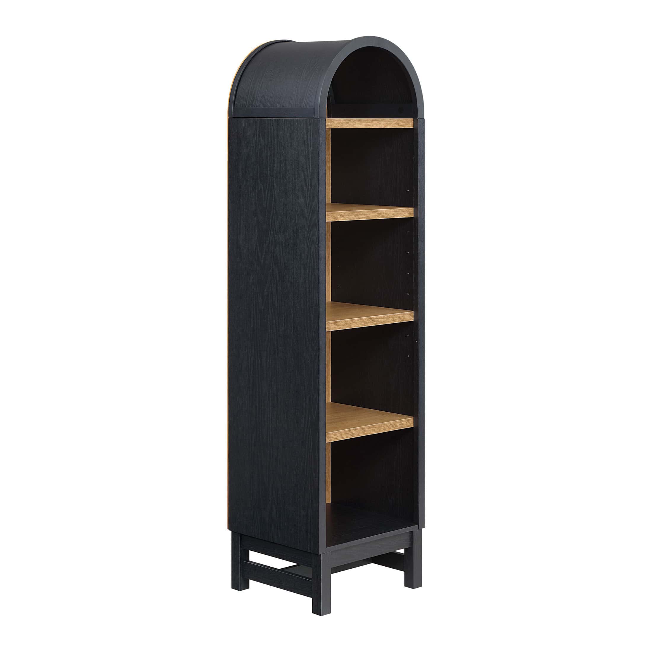 Better Homes & Gardens Juliet Narrow Arch Bookcase, Rich Black Finish