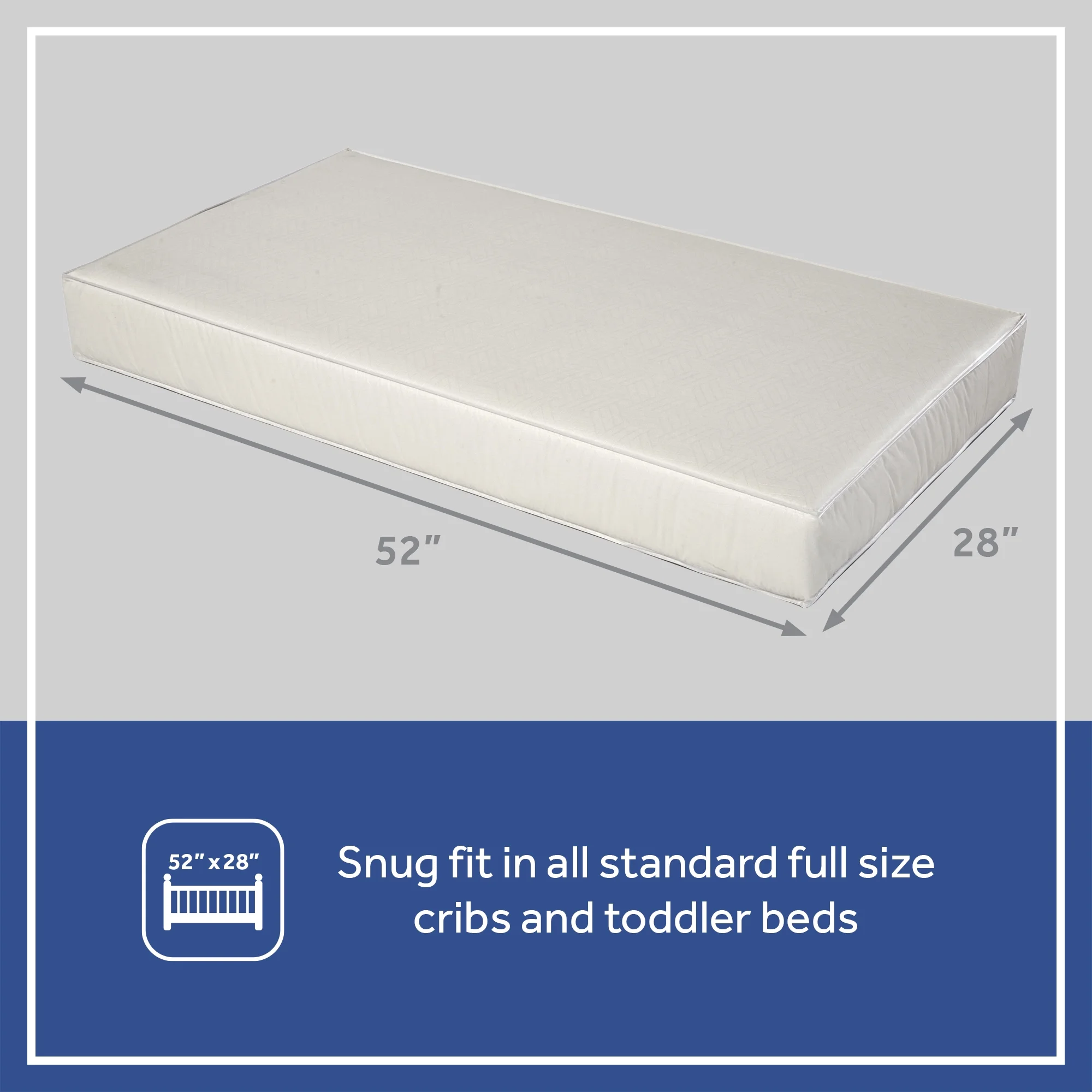 Sealy Serene Duo-Sleek Crib Mattress, 2-Stage Foam Baby Mattress, Toddler Mattress, Waterproof