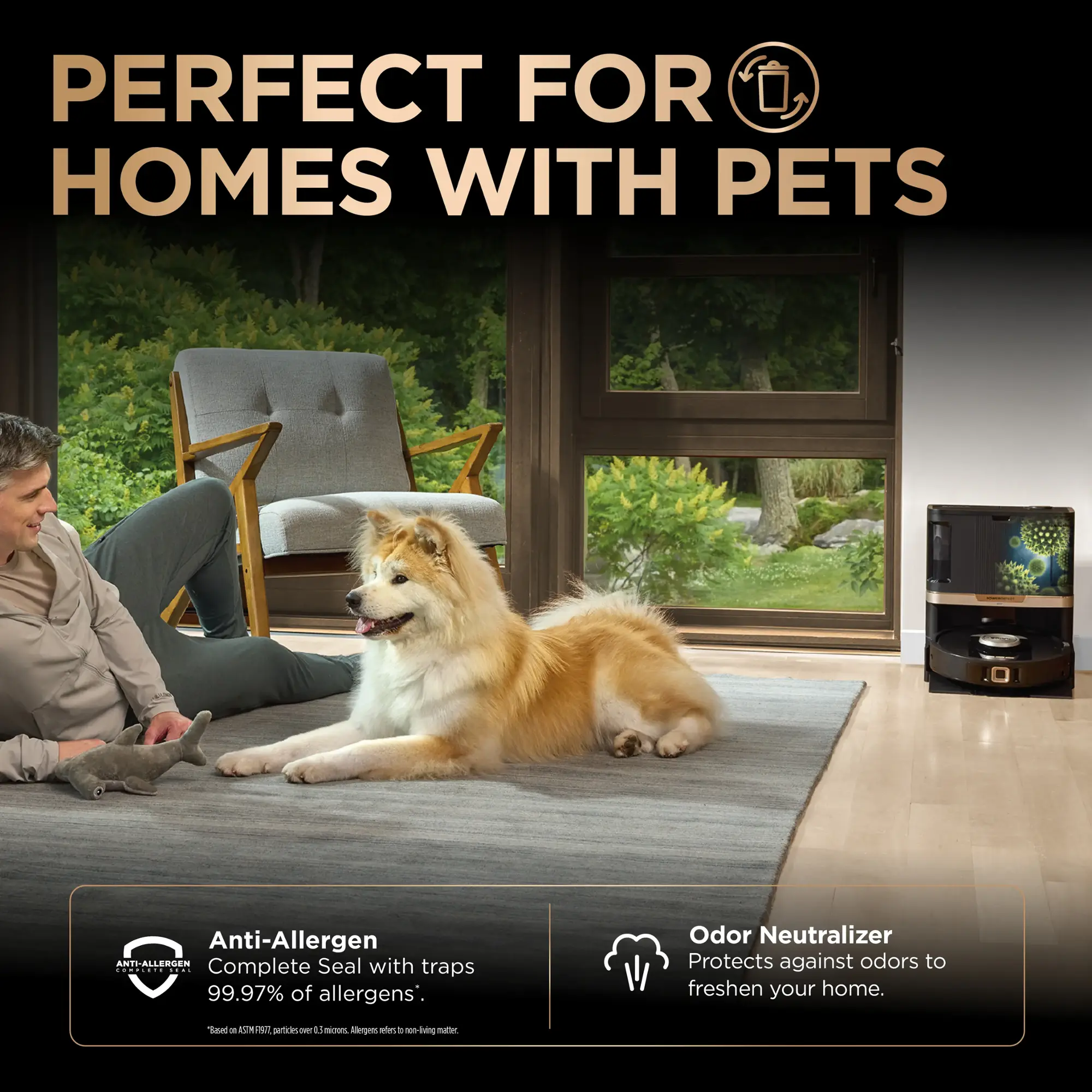 Shark - Robot Vacuum & Mop PowerDetect NeverTouch Pro, Combo, Self-Emptying & Self-Refilling with Self-Clean Pad Wash & Dry - Black