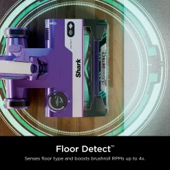 Shark - POWERDETECT Ultra-Light Corded Stick Vacuum with DuoClean Detect Technology and Self-Cleaning Brushroll - Eggplant
