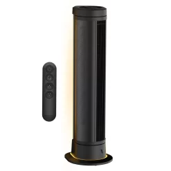 Vornado - ARA Oscillating Ambient Light Tower Fan with Remote, 40 Inch, Quiet Powerful fan, 5 Speeds, Touch Control - Black