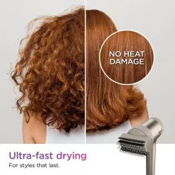 Shark - HyperAir Hair Blow Dryer with IQ 2-in-1 Concentrator & Styling Brush Attachments - Stone