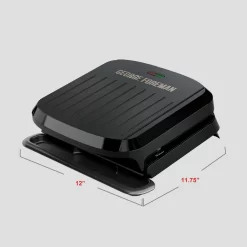 George Foreman 4-Serving Removable Plate Grill and Panini, Black, GRP1065B