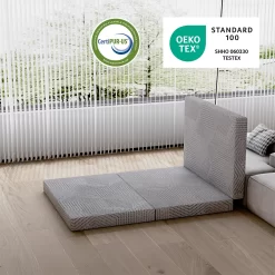 MLILY 4" Tri-folding Memory Foam Twin Mattress
