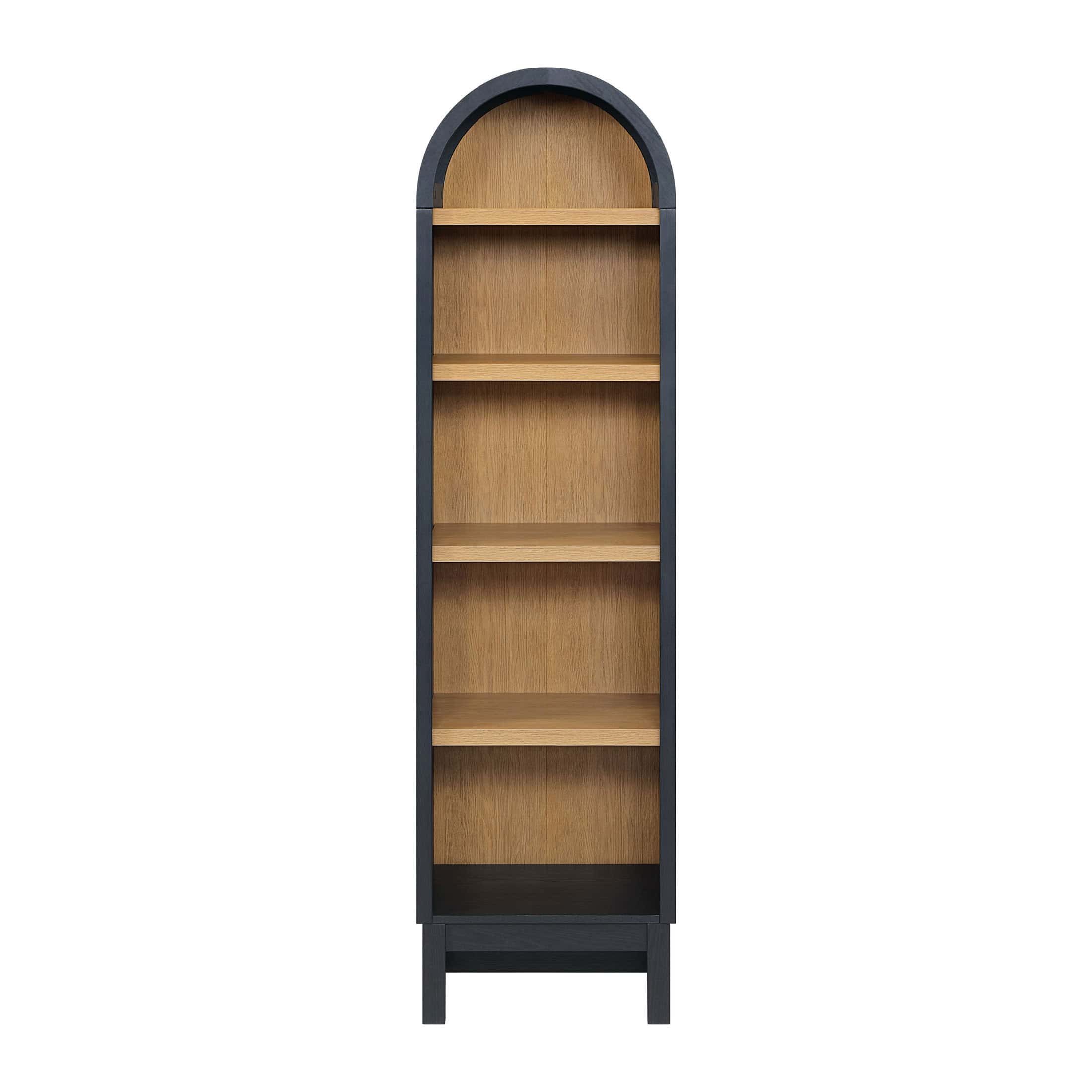 Better Homes & Gardens Juliet Narrow Arch Bookcase, Rich Black Finish