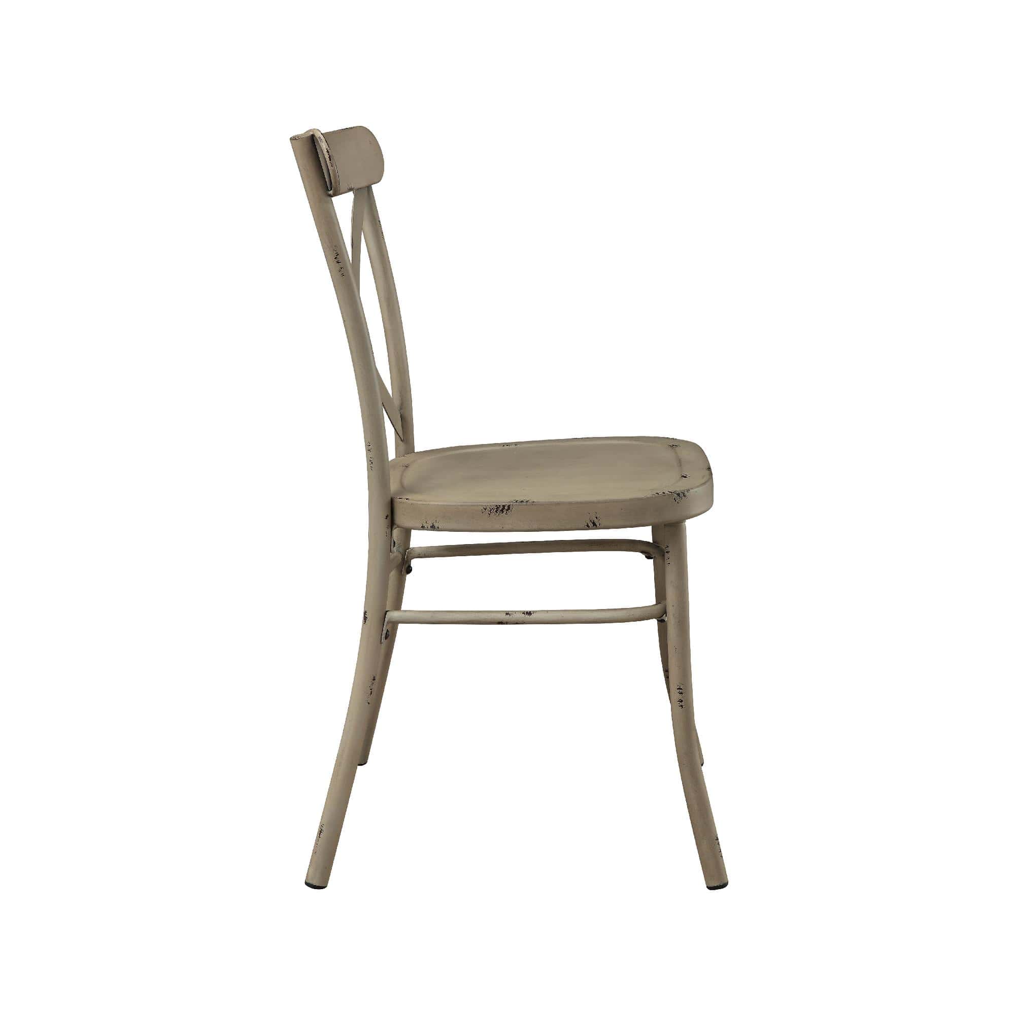 Better Homes and Gardens Collin Distressed Dining Chair, Set of 2, Light Brown Finish