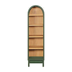 Better Homes & Gardens Juliet Narrow Arch Bookcase, Deep Green Finish