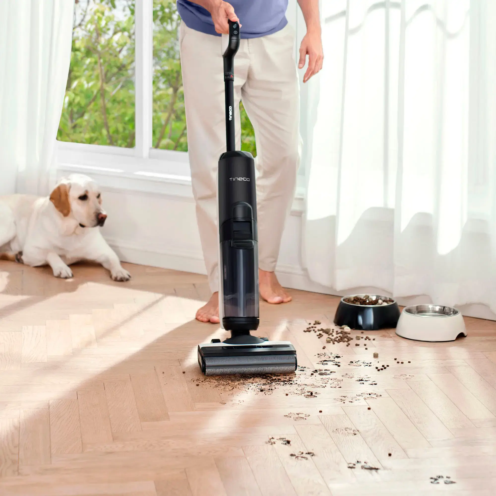 Tineco - Floor Washer Flashdry Cordless Mop & Vacuum Cleaner - 6 Series - Black
