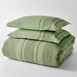 Better Homes & Gardens 3-Piece Green Waffle Stripe Comforter Set , Full/Queen