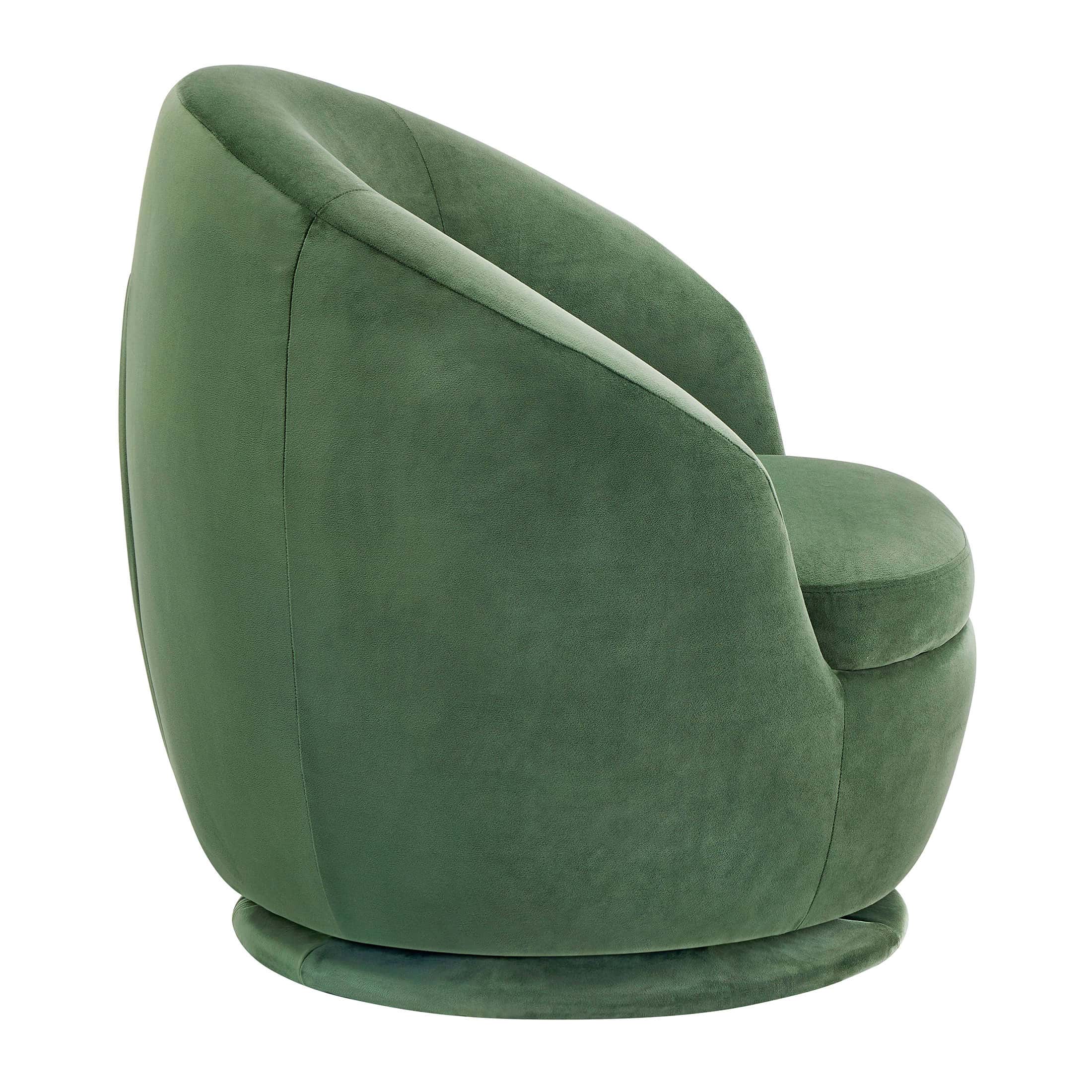 Better Homes & Gardens Mira Kids Swivel Chair, Olive Velvet
