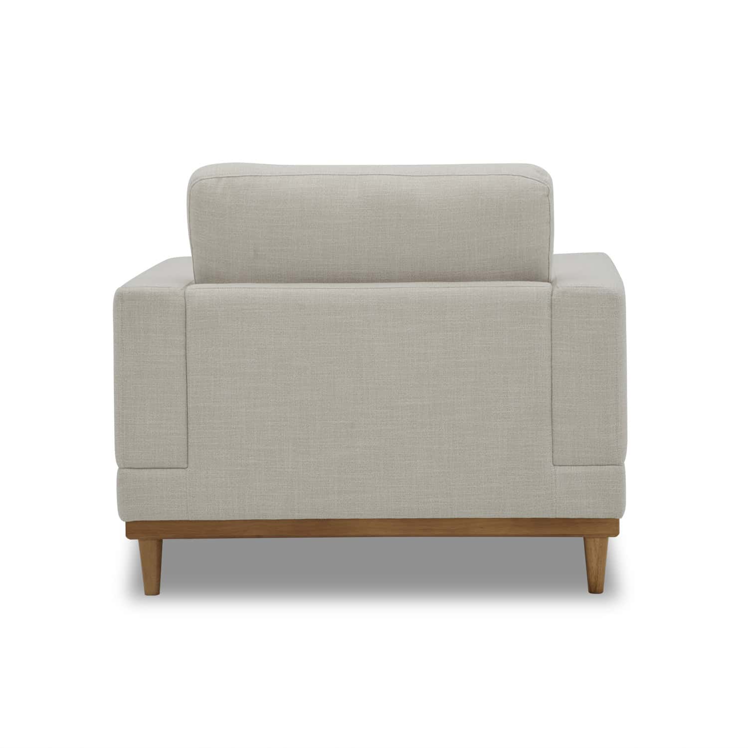 Better Homes & Gardens Springwood Wood Frame Accent Chair, Cream Linen