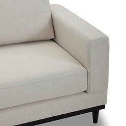 Better Homes & Gardens Springwood Wood Frame Accent Chair, Cream Linen