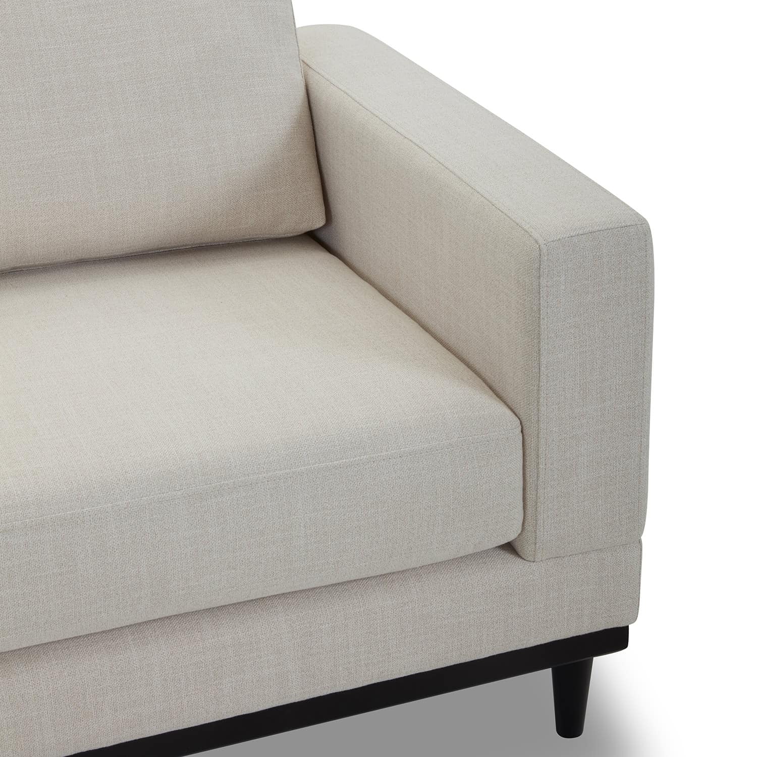 Better Homes & Gardens Springwood Wood Frame Accent Chair, Cream Linen