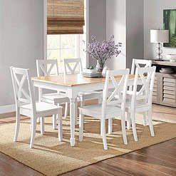 Better Homes & Gardens Maddox Crossing Dining Chairs, Set of 2, White