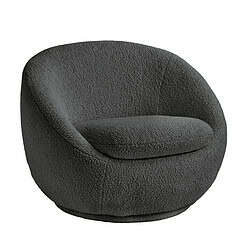 Better Homes & Gardens Mira Swivel Chair, Gray Shearling