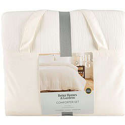 Better Homes & Gardens 3-Piece Cream Gauze Comforter Set, Adult Full/Queen