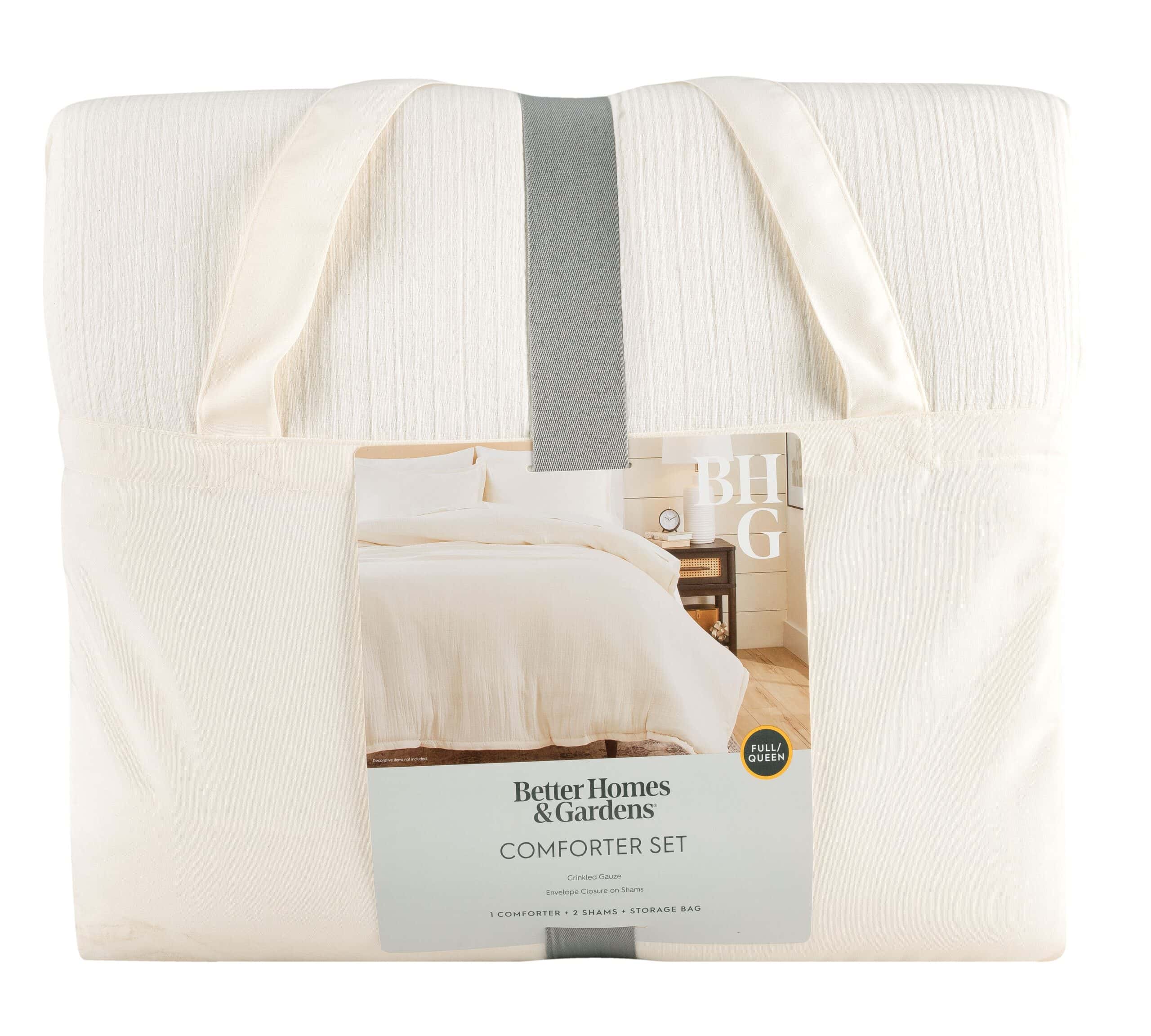 Better Homes & Gardens 3-Piece Cream Gauze Comforter Set, Adult Full/Queen