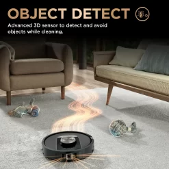 Shark - Robot Vacuum & Mop PowerDetect NeverTouch Pro, Combo, Self-Emptying & Self-Refilling with Self-Clean Pad Wash & Dry - Black