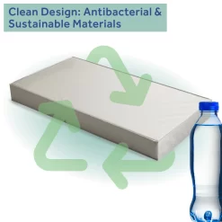 Sealy Serene Duo-Sleek Crib Mattress, 2-Stage Foam Baby Mattress, Toddler Mattress, Waterproof