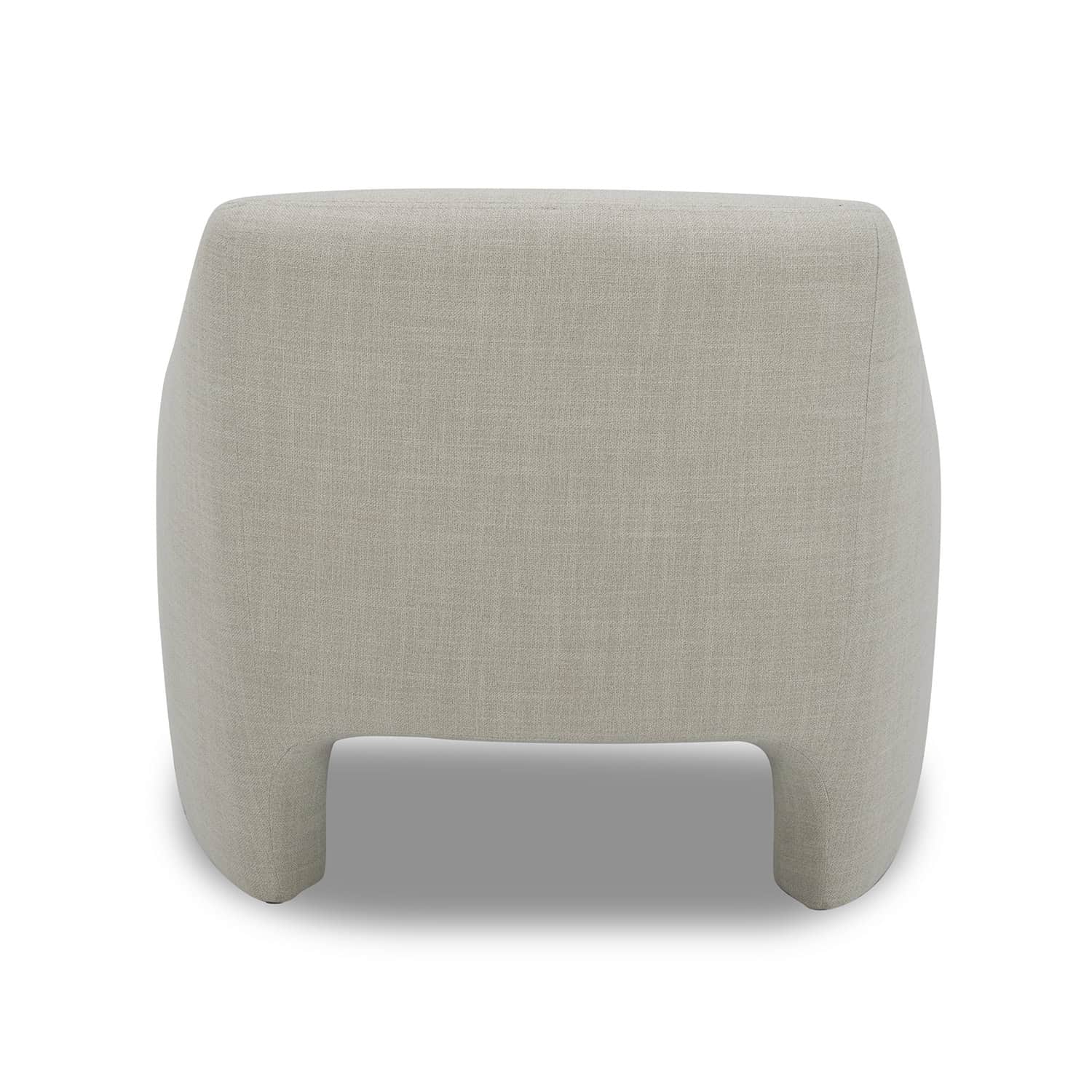 Better Homes & Gardens Emerson Curvy Accent Chair, Cream Linen