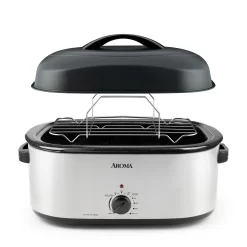 AROMA 22Qt. Roaster Oven with High-Dome Lid (ART-732SBH)