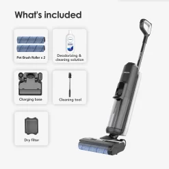 Tineco - Floor Washer Pet Cordless Mop & Vacuum Cleaner - 5 Series - Black